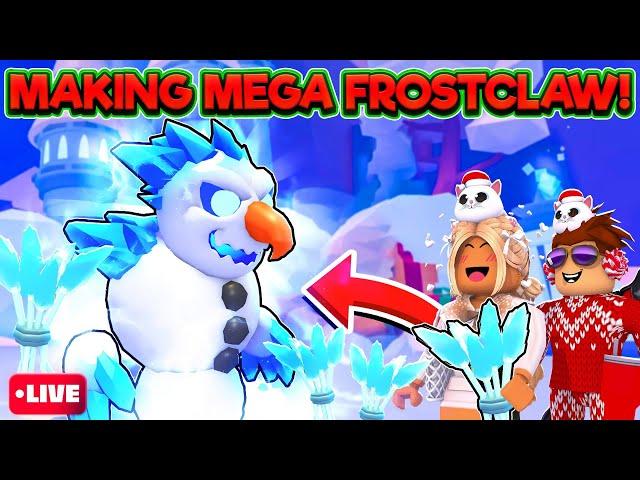 Cammy Makes The NEW MEGA FROSTCLAW in Adopt Me's Winter Update! Live!