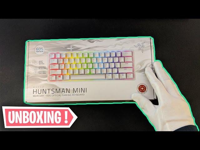 Razer Huntsman Mini Mechanical Keyboard Unboxing (OPTICAL LINEAR SWITCHES + ASMR)