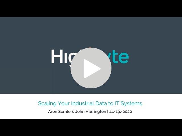 Scaling your industrial data to IT systems