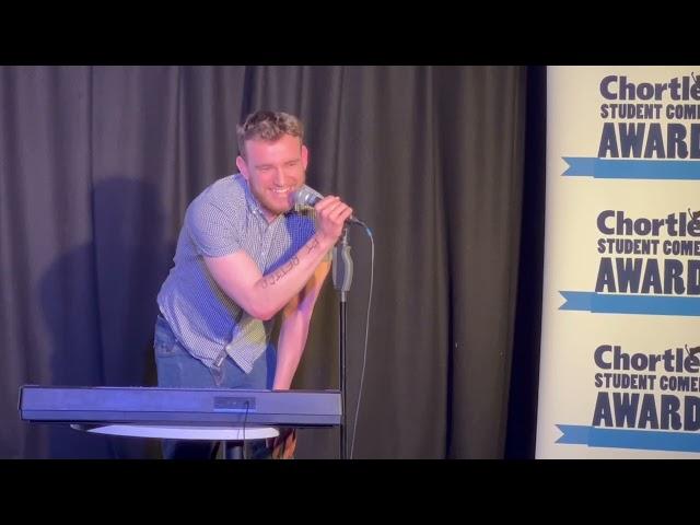 Michael McKenzie in the Bristol heat of the Chortle Student Comedy Award 2023