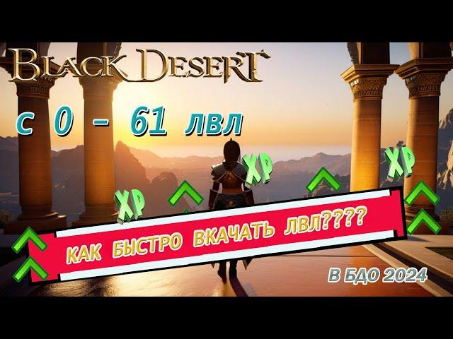 СЕКРЕТЫ БЫСТРОГО ПРОКАЧИВАНИЯ В БДО\BDO до 61 Уровня! Black Desert 2024.