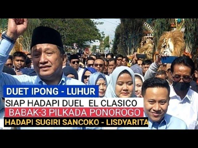 SAT..SET NDANDANI JALAN PEDESAAN PROGRAM UNGGULAN IPONG DI PILKADA EL CLASICO 2024