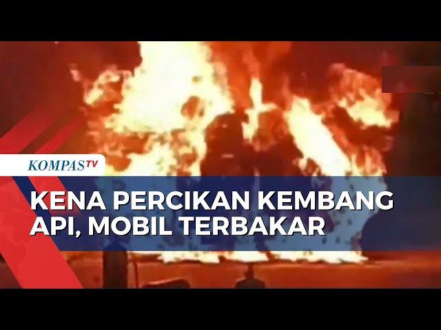 Kronologi Mobil Terbakar Akibat Letupan Kembang Api di Kembangan, Jakbar