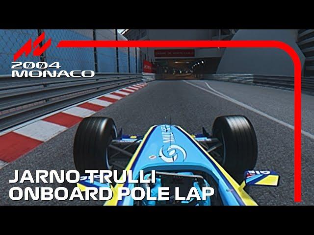 Jarno Trulli's Pole Lap | 2004 Monaco Grand Prix | #assettocorsa