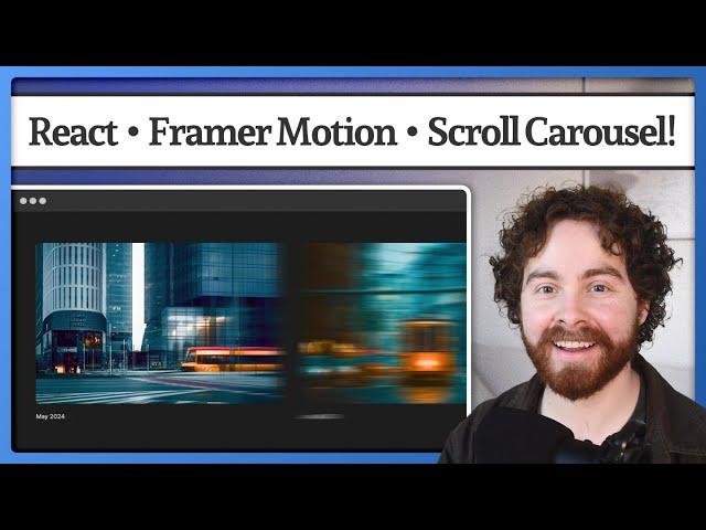 Create a Horizontal Scroll Carousel in React with Framer Motion