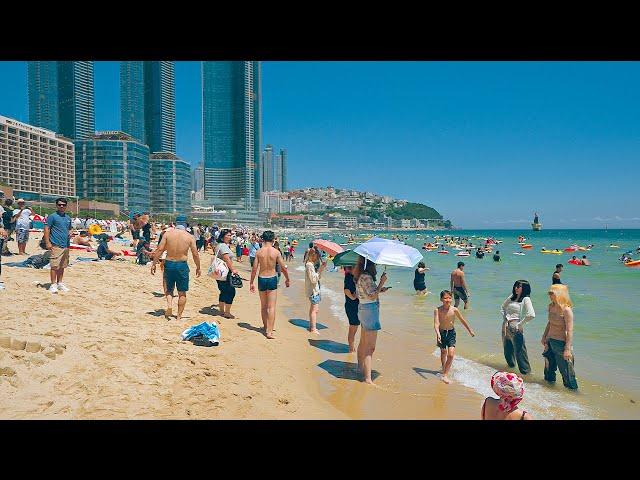 The Most Popular Travel Destination in Korea during the Summer Season | Haeundae Beach Walk 4K HDR