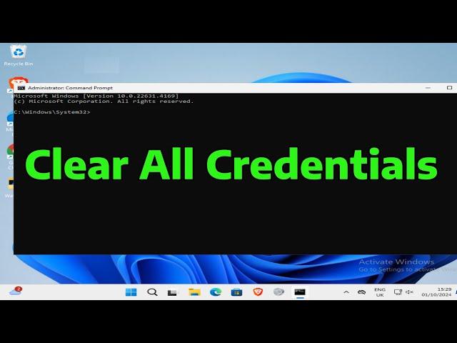 How To Clear All Credentials from Credential Manager in Windows 11