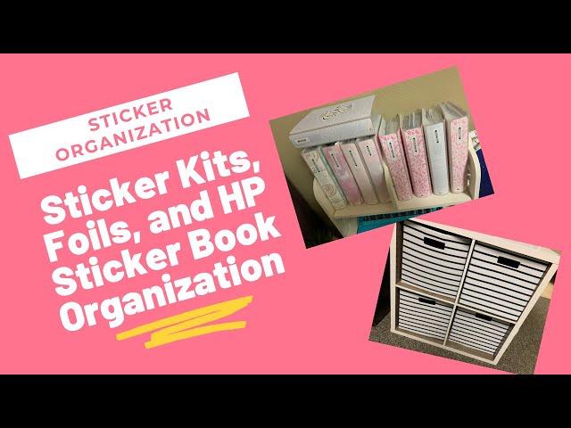 Sticker Kits and Happy Planner Sticker Books Organization