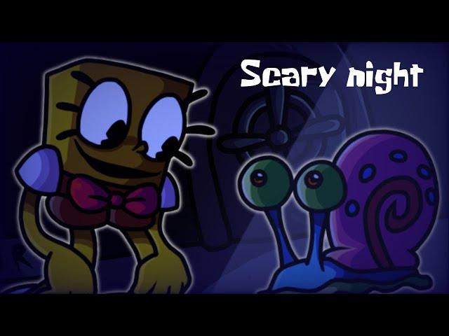 SpongeXML VS Gary | Scary Night Cover