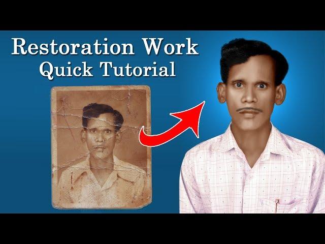 Restoration work quick tutorial Photoshop 7.0