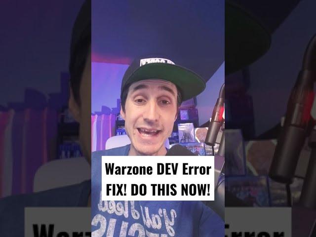 Call of Duty Warzone DEV Error Fix! Do This NOW! EASY FIX!