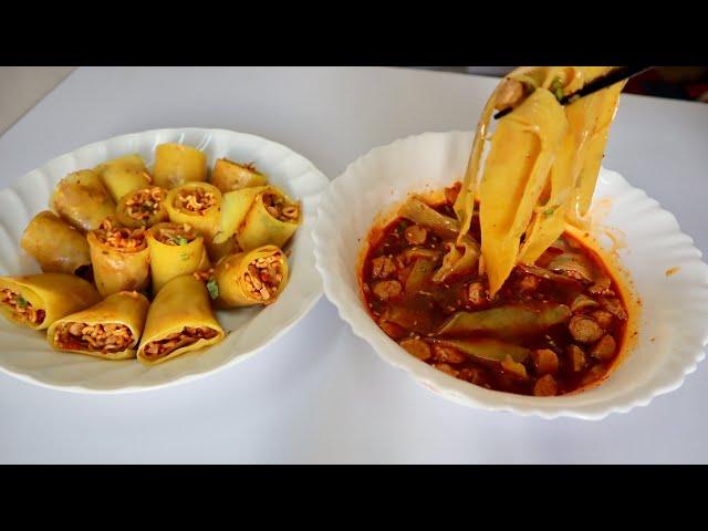 Very Easy Yellow Laphing in Tibetan| Yellow Laping Recipe | ལ་ཕིང་སེར་པོ་ Wai Wai Laphing recipe