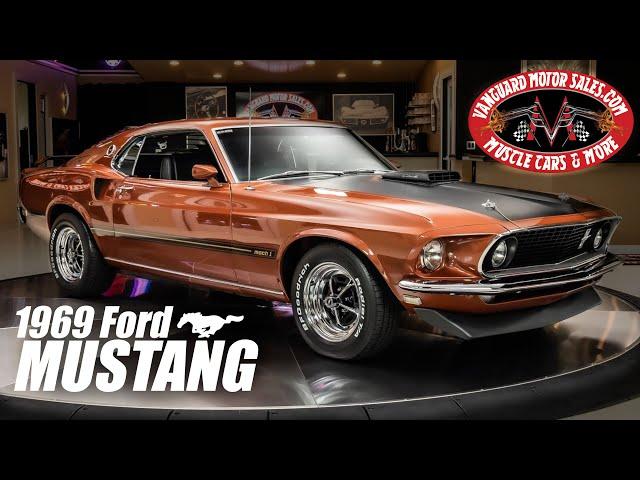 1969 Ford Mustang  Mach 1 R-Code 428SCJ Drag Pack For Sale Vanguard Motor Sales #2332