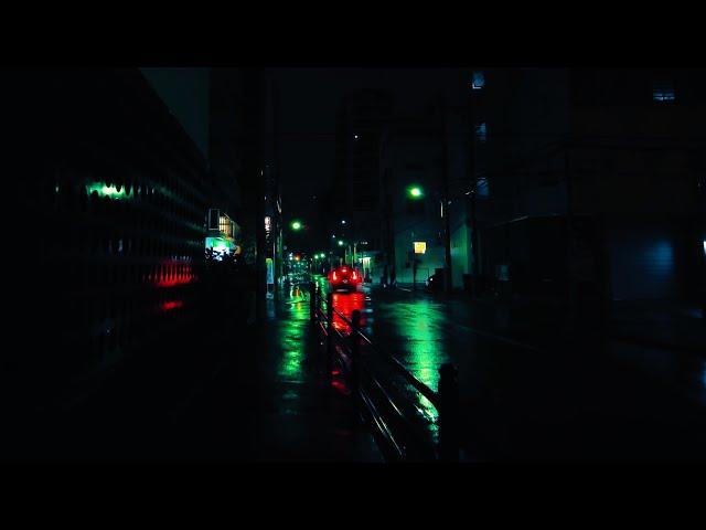 Heavy Rain Walk at 3am Late Night | 4K ASMR Sounds of Heavy Rain for Sleep, Healing, Relaxing