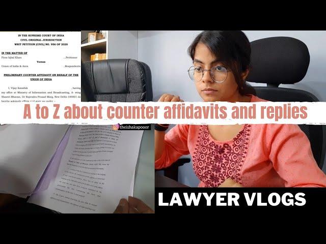 The day when we drafted a counter affidavit for High Court #lawyervlogs #indianlawyer