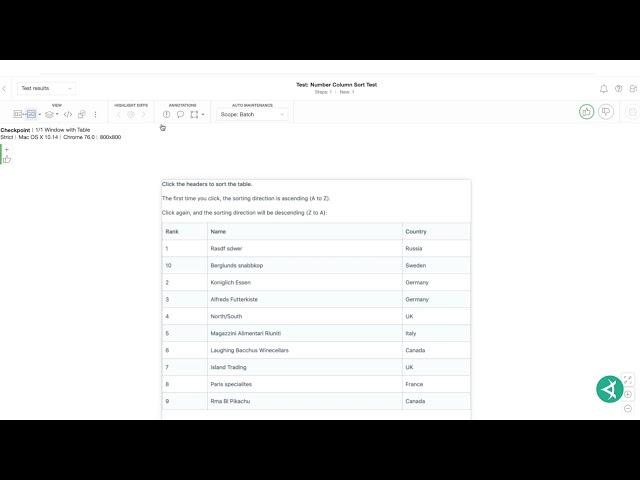 Applitools Eyes: Verifying Data Tables