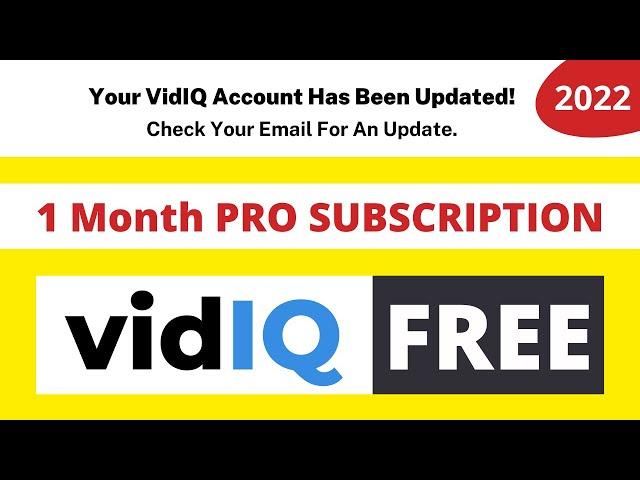 How To Get VidIQ Pro For Free | VidIQ Boost Free (2022)