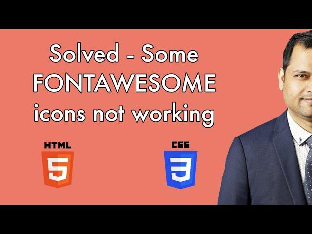 Fontawesome icons are not showing in website  | Some icons not working or displaying