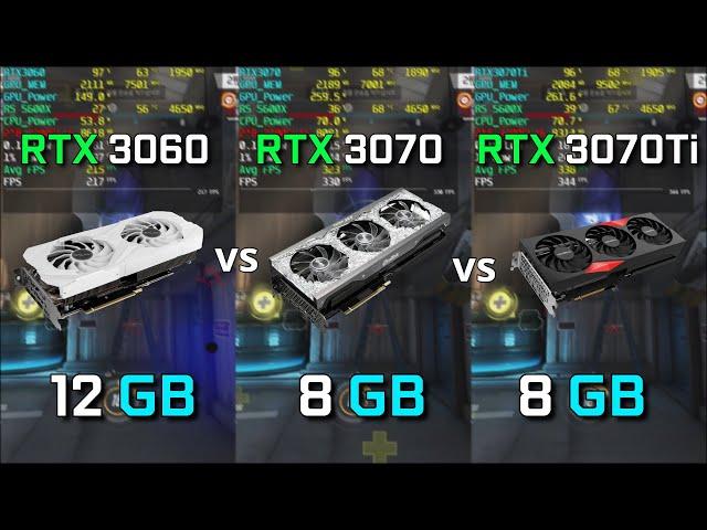 RTX 3060 vs RTX 3070 vs RTX 3070Ti 게임 성능 비교! (오버워치, 배그, 워존) with 라이젠 5600x