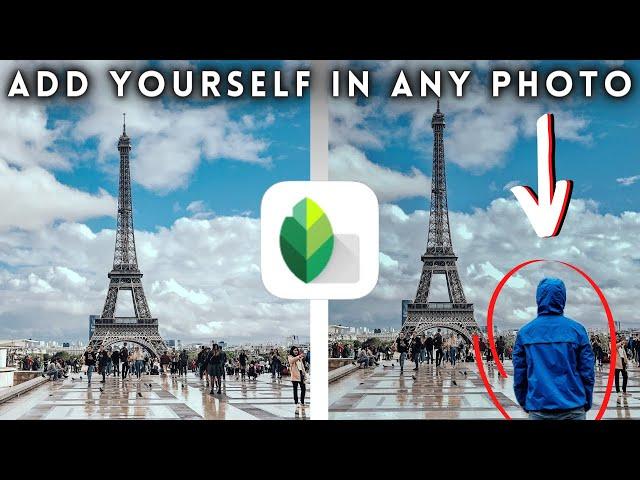How to ADD YOURSELF to any PHOTO/ Snapseed Editing Tips and Tricks (iOS and Android)