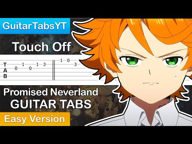 The Promised Neverland - Touch Off (Opening) Guitar Tutorial + TABS (Easy Version) / Guitar Cover