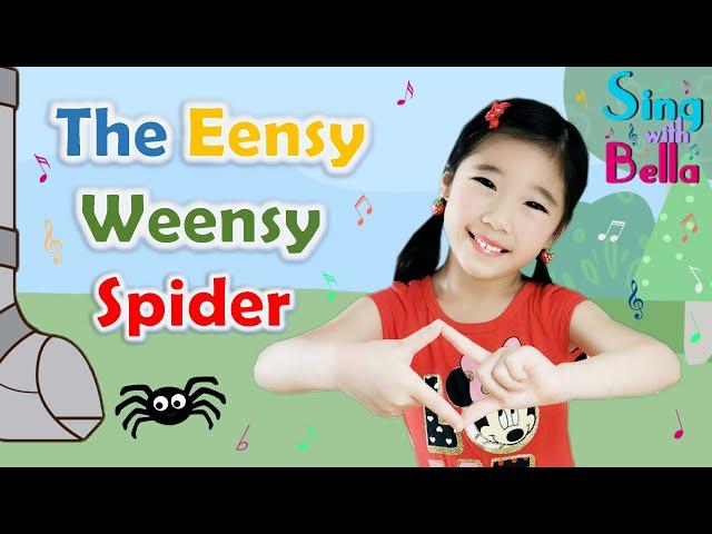 The Eensy Weensy Spider With lyrics | Kids Action and Finger Play Song | Sing with Bella