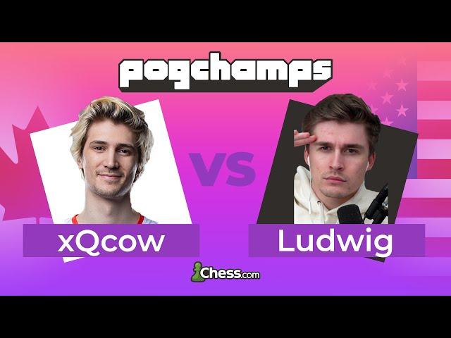 @xQcOW and @ludwig Get Into Chaotic Queen Endgame Time Scrabble! | Chess.com PogChamps [SEMIFINALS]