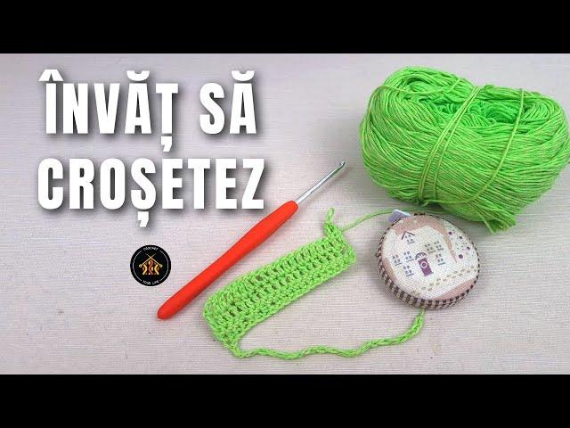 Cum invat sa crosetez - notiuni introductive in crosetat - Lecția nr. 1