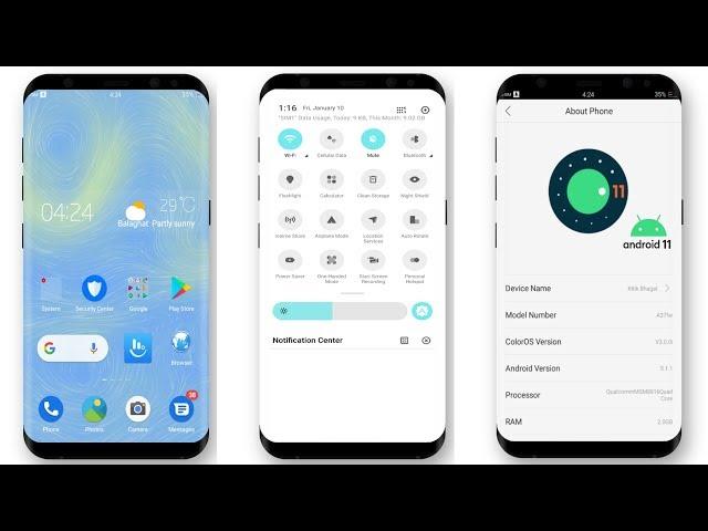 OPPO New Theme Android 11 (R) Theme ! ColorOS Device New Theme Android 11 (R)