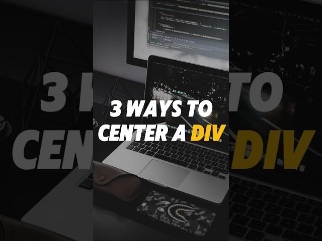 13/50 Tricks: 3 Ways to Center a Div using CSS | HTML CSS JS Tricks #html #css #htmlcssjavascript