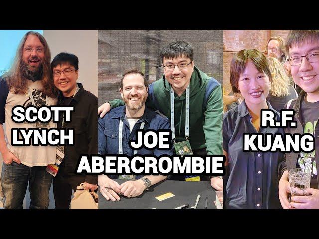 I Chatted With Joe Abercrombie, Scott Lynch, R.F. Kuang, and Top Fantasy Authors! (UK Travel Vlog 2)