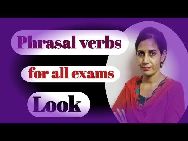 Phrasal verbs in English Grammar | Phrasal verb Look |#2nd grade #Let's Begin | #Raj. #grade-3rd |