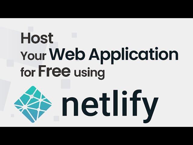 How to deploy web App for Free using Netlify