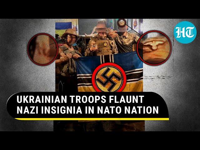 Putin Vs Macron New Flashpoint: Leaked Pics Show Ukrainian Soldiers Wearing Nazi Symbols In France