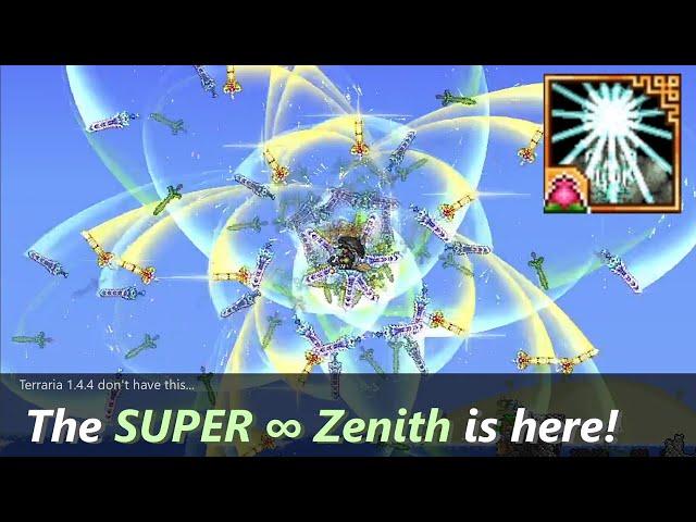Terraria Zenith with ∞ blades flying..? ─ Creating Fiasco by duping projectiles Severalfolds...