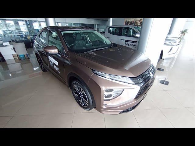 Mitsubishi Eclipse Cross 2.0 CVT bronze facelift walkaround exterior and interior (Brunei)