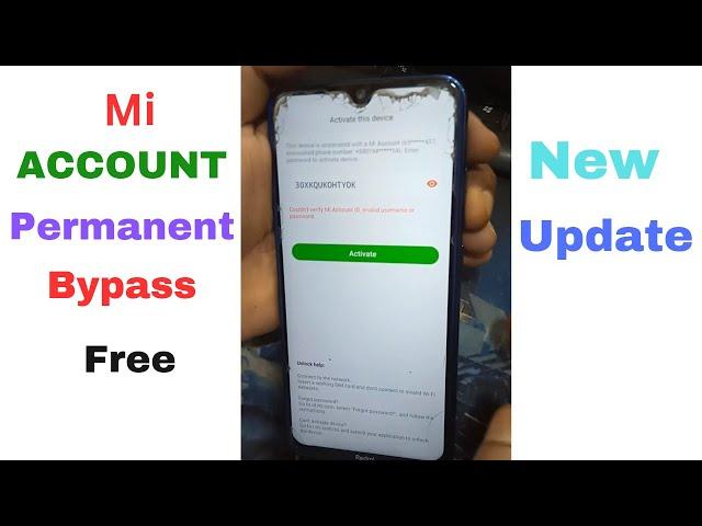 Mi Account Bypass Without Pc  MIUI 11/12/13 | Solve *Activate This Device* Mi Account Bypass100%