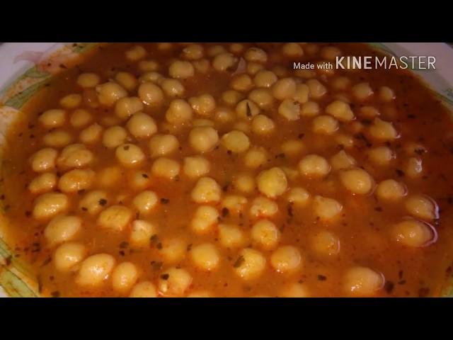 RECETA EXPRESS: Garbanzos en Salsa 5 minutos Super Fácil