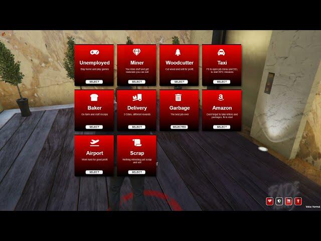 Fivem server new UI for job center