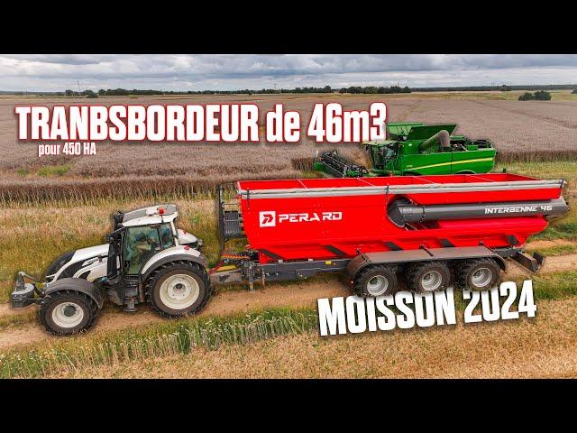  TRANSBORDEUR de 46m3 dans cette ferme de 450HA, Pourquoi ? MOISSON 2024 