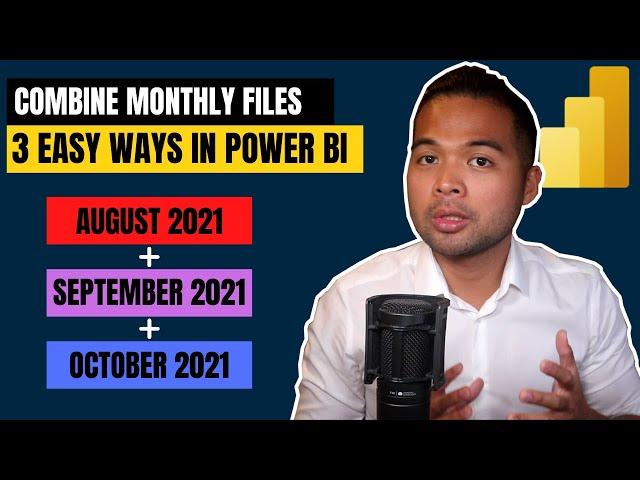 3 Ways to COMBINE your MONTHLY data // Folder, SharePoint Folder, Dataflows // Power BI Guide