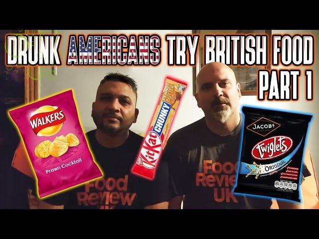 Drunk Americans Try British Food | Part 1 | Twiglets & More