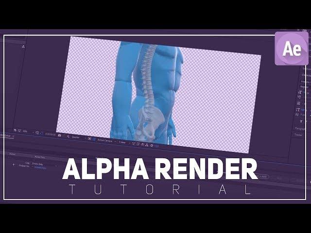 After Effects Alpha Render Tutorial