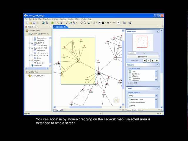 Social Network Analysis Software -  NetMiner : 3.6 Controlling Network Map Panel