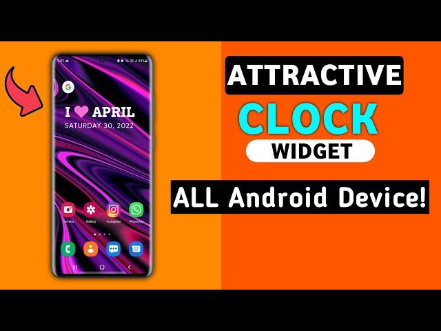 Best Clock Widget For All Android Devices - Best Home Screen Setup With Clock Widgets