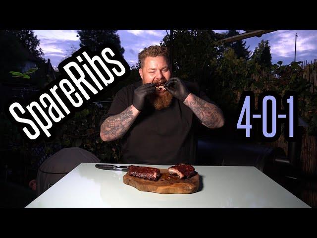 4-0-1 SpareRibs vom Smoker - Zart und super lecker - Sehr einfach - BBQ und Grillen für Jedermann