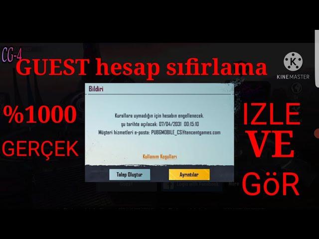 BANLI GUEST HESAP SIFIRLAMA  ( SESLİ ANLATIM )