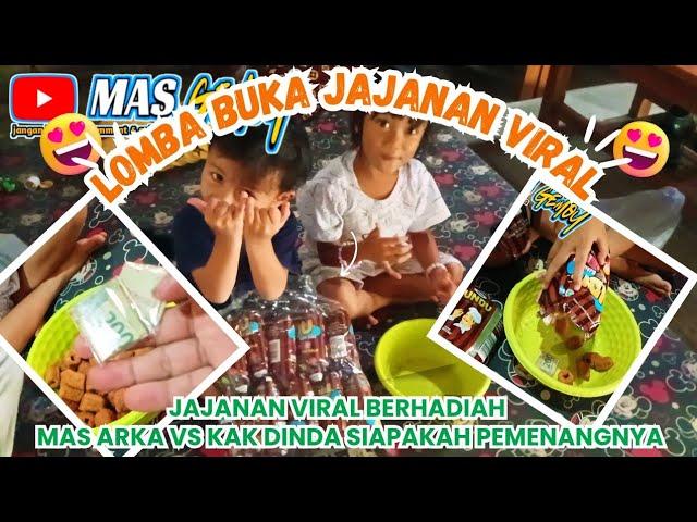 JAJANAN VIRAL BERHADIAH‼️ASLI DAPAT UANG,ADU KEBERUNTUNGAN MAS ARKA VS KAK DINDA‼️#jajananviral