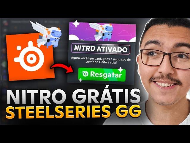 VOLTOU! DISCORD dando NITRO GRÁTIS por 1 MÊS com STEELSERIES GG em 2024!!