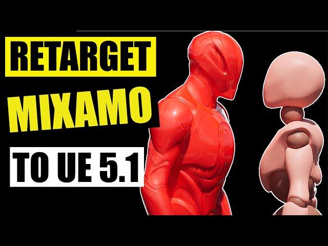 MIXAMO to UE 5.1 | Animation  Retargeting With IK Rig And IK Retargeter in Unreal Engine 5.1